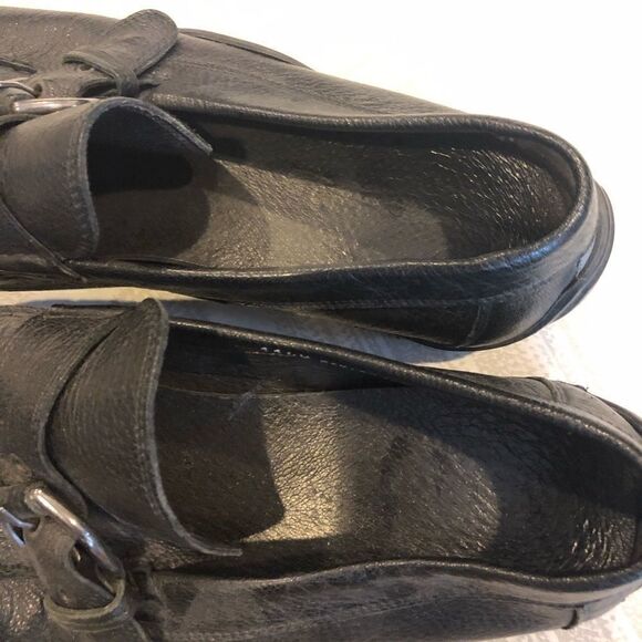 Donald J Pliner Men’s Black Leather Buckle Loafers main image 6